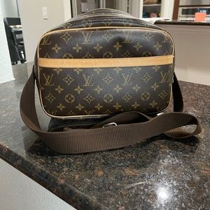 Authentic Louis Vuitton Crossbody Bag Reporter GM Used LV Handbag Vintage